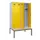 locker met bank,voor scheiding van kleding,HxBxD 2120x1200x815mm,4vak