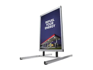 Stoepbord 70x100cm Windtalker Excel Metalen Voet - 1