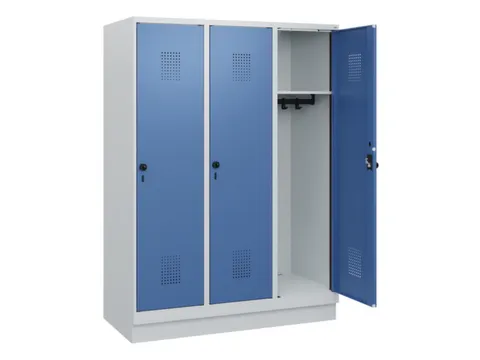 schoollocker,HxBxD 1630x1200x500mm,3vak,vak B 400mm,draaigrendel