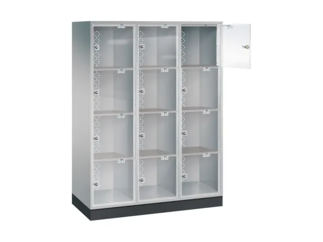 grootvolume-lockersysteem,HxBxD 1750x1220x500mm,3x4vakken,cil.-slot