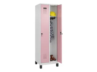 locker,HxBxD 1950x600x500mm,2vak,vak B 300mm,draaigrendel,voeten - 1