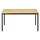Tafel Vierkant 120x60 Cm Rechthoekig Frame Zwart Blad Beuk