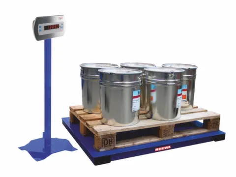 vloerweegschaal,platform BxD 1250x1000mm,plaatstaal poedercoat.