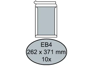 Envelop Quantore Bordrug Eb4 262x371mm 120gr wit Zelfklevend - 1