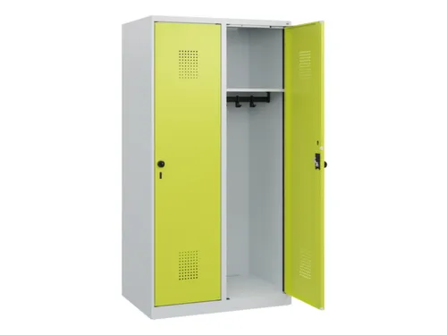 schoollocker,HxBxD 1530x800x500mm,2vak,vak B 400mm,draaigrendel