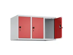 opzetkast,v. locker,3vak.,vak B 300mm,HxBxD 500x900x500mm,draaigrendel