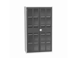 universele kast,HxBxD 2000x1300x550mm,4xStalen bodem,draaigrendelslot