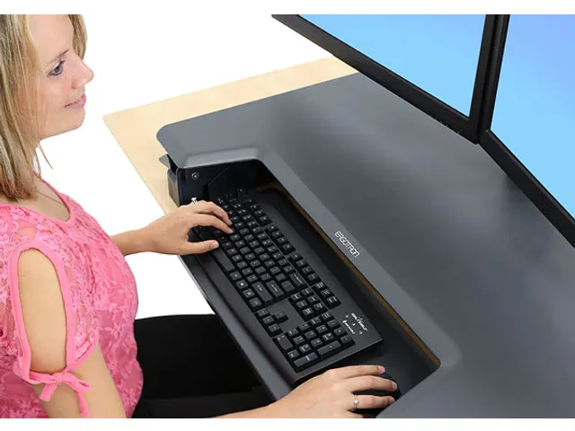 Werkstation Zit Sta Bureau Workfit T Stand Tabletop Zwart