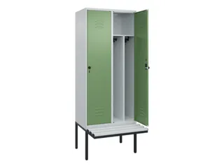 locker voor scheiding van kleding,HxBxD 2120x800x815mm,2vak - 2
