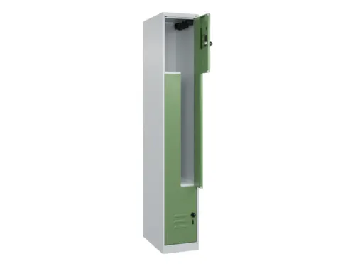 Z-garderobekast,HxBxD 1850x300x500mm,vak B 150/300mm,draaigrendel