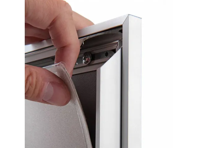 Design Kliklijst Compasso A4 Rechte Hoeken 37mm Zilver Weerbestendig