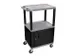 chariot à étagères en plastique,force 150kg,plateau Lxl 610x460mm,g