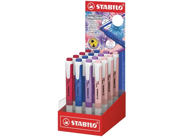 Markeerstift STABILO Swing cool Wildflower 4 kleuren 16 stuks