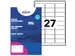 Naambadge etiket Avery L4784-20 63,5x29,6mm Laserprinter 540 stuks