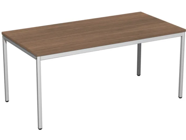 Bureau Hxbxd 720x1600x800mm Bladdecor Noten Frame Ral7035