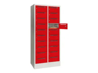 Postsorteerkast 1850x830x500mm 2x10 Vakken Ral7035 Front Ral3000 - 1