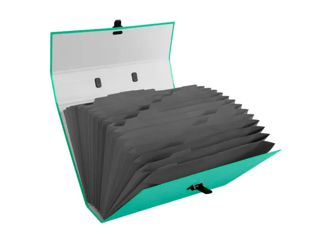 Sorteermap m/handvat 18 vak TEKSTO geas.