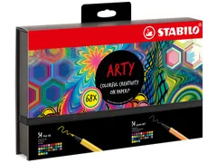 Fineliner STABILO point 88 & Pen 68 Arty creative assorti luxe box