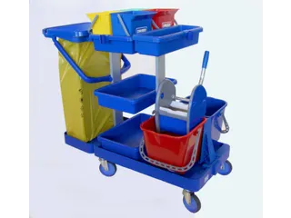 Reinigingswagen,Mopwringer,Zakhouder,Bak - 1