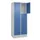 lockerkast,HxBxD 1950x800x500mm,2x3vakken,vak B 400mm,cil.-slot,sokkel