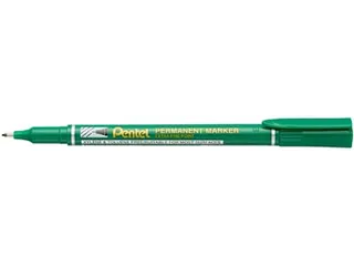 Pentel NF450-D Permanente marker Extra Fijne punt 1,2mm Groen - 4