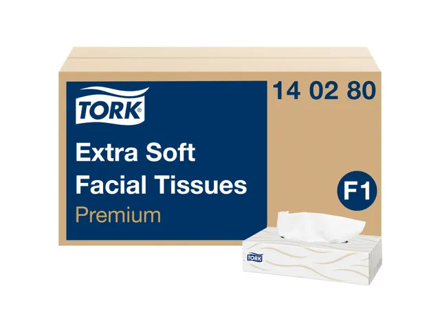 Tork 140280 F1 Extra Zachte Facial Tissues Premium 2-laags 30x100st
