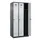 locker voor scheiding van kleding,HxBxD 1850x900x500mm,3vak