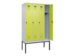 locker,HxBxD 2120x1200x500mm,4vak,vak B 300mm,draaigrendel