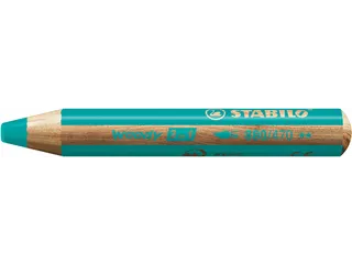 Kleurpotloden STABILO 880 woody 3 in 1 multitalent turquois - 3