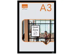 Infokader Nobo zelfklevend A3 zwart 2 stuks