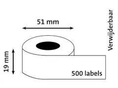 Etiket Dymo 11355 Labelprint 19x51mm