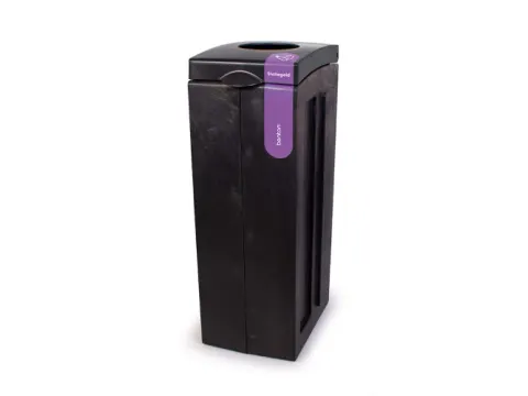 Bonton Original Statiegeld met Open Inwerpopening 70 Liter Zwart Paars