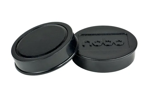 Magneet Nobo 38mm zwart 10 stuks