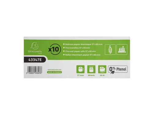Exacompta Kassarol 57x60x12mm 55 g/m² 60 Rollen