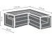 Buitenhoes Voor L-Vormige Loungeset - 215X215X70CM