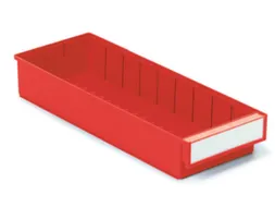 stellingbak,HxBxD 82x186x500mm,PP,rood
