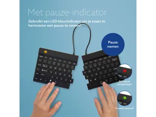 Ergonomisch Toetsenbord R-Go Split Break V2 QWERTY US Zwart - 4