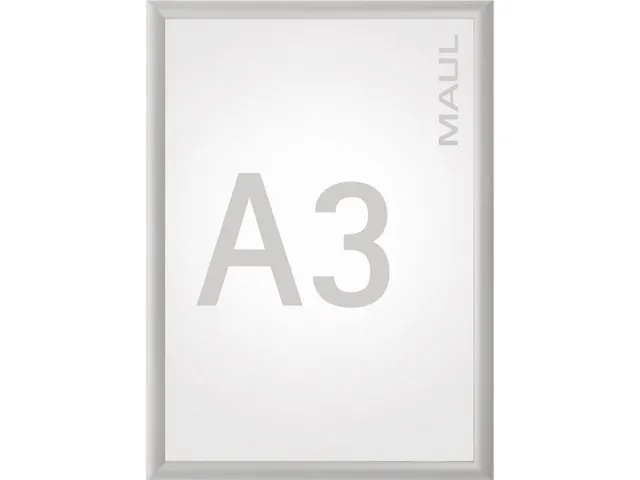 MAUL clicklijst standaard lijst 25mm A3 zilver posterframe