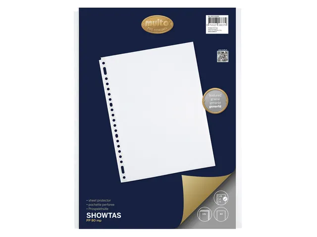 Showtas Multo A4 23-gaats PP 0.08mm nerf