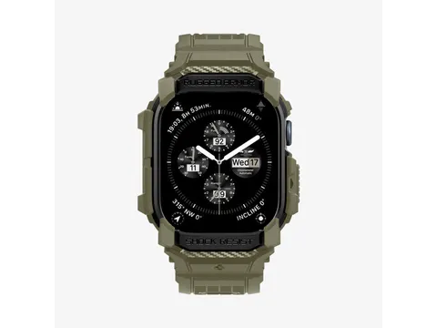 Spigen Rugged Armor Pro Opbergtas Khaki Apple Watch 10 46mm