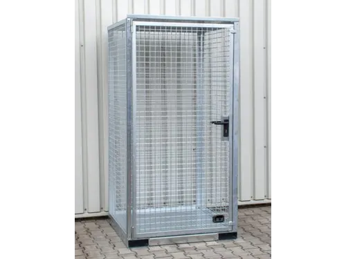 gasflessendepot,v. 16xØ 230mm fles,HxBxD 2170x1085x1140mm,m. deksel