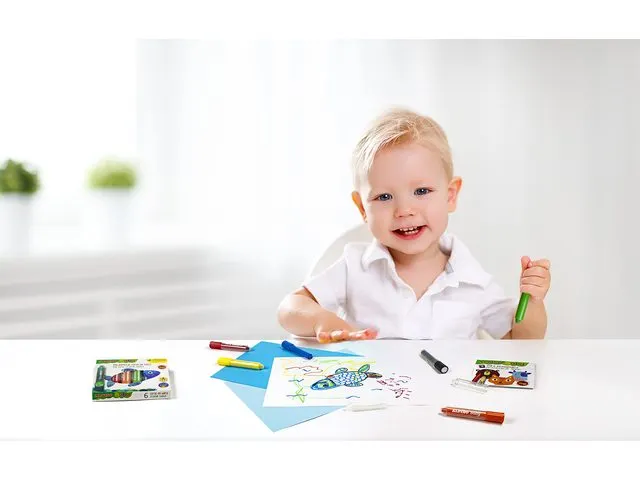 Baby verfstick set van 6 stuks
