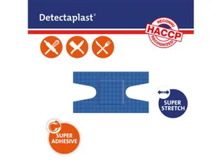 Detectaplast 8246 kneukel textielpleister elastisch blauw 50 stuks - 3