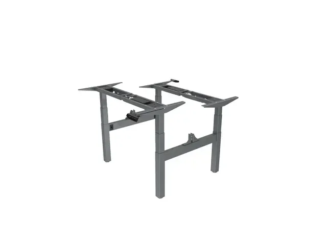 OUTLET Elektrisch Verstelbaar Zit-Sta Frame Duo Bureau Grijs 180Cm