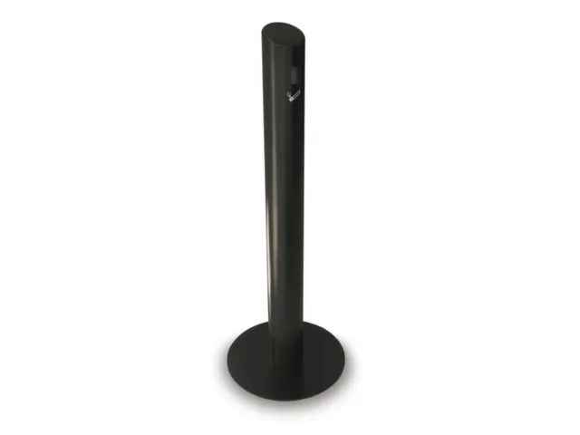 Asbakstaander Aluminium 1041x100mm Zuilvorm D 356mm Zwart