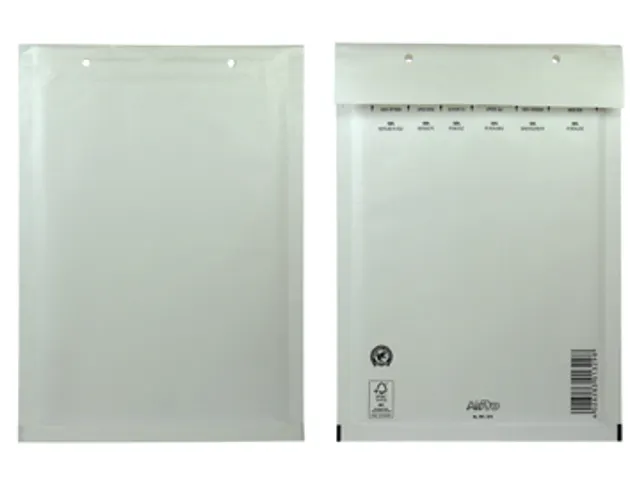 Luchtkussenenvelop 180x265 Mm Met Stripsluiting Wit