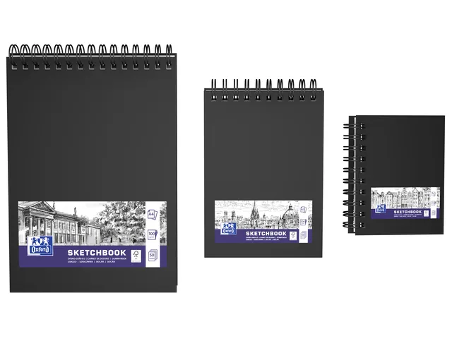 Schetsboek Oxford A6 80vel 100gr spiraal