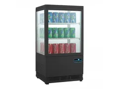 CaterCool Opzetkoelvitrine zwart 58 liter