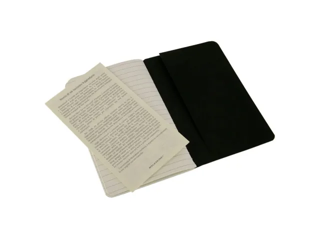 Schrift Moleskine Lijn Pocket Zwart 90x140mm