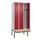 locker met bank,voor scheiding van kleding,HxBxD 2120x900x815mm,3vak